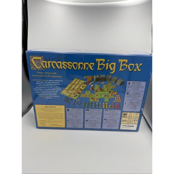 Carcassonne Big Box Board Game New Sealed + 6 Expansion Packs 2012 Z-Man Games - Picture 3 of 8